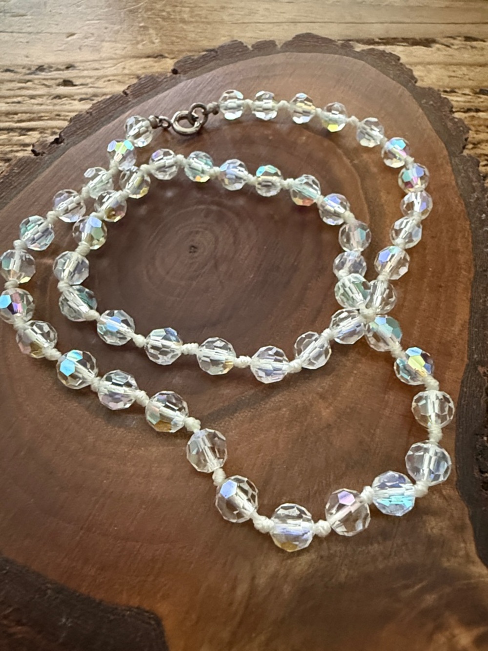Crystal Aurora Borealis Beaded Necklace